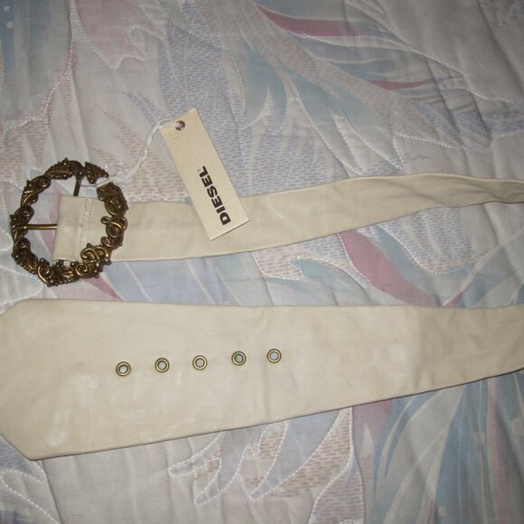 Diesel Accessories - Brand New Genuine Rare Diesel Ladies Leather Belt Tie Design. Size Small